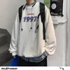 Neploha Koreanische 1997 Brief Gedruckt männer Sweatshirts Herbst Casual O neck Mann Baggy Hoodies Übergroßen Tops Männer Kleidung 220325
