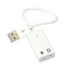 Carte son externe pour ordinateur portable, USB 2.0, adaptateur Audio virtuel 7.1 canaux avec fil pour PC