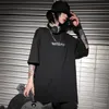 Hip Hop Ogólna koszulka Mężczyzna Streetwear HARAJUKU KOLOR Butterfly Tshirt z krótkim rękawem Bawełniany luźne koszulka hiphopowa plus rozmiar 220509