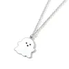 20pcs/Lot Cute Cartoon Ghost Przyjaźń Para Naszyjniki dla wisiorka dla koreańskiej mody kobiety przyjaciele przyjacielu cudowne kobiety naszyjniki