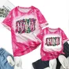 Mama Mini Letter Summer T Shirts Mon Girl Boy Kids Sport Casual Sweat Shirt Toppar Kläder 2022 Föräldrars barn Familj Matchning T-shirt Birthday Mors Daggåva T4194H1