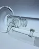 Cachimbo de água de vidro transparente bong 3 percs bong 18 mm junta 16 polegadas 360 grade limpa alta quantidade