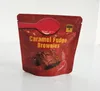 600mg sega resa förpackningspåsar choklad fudge brownies bites mylar packning pack paket påse grossist