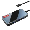 محول محول Lenovo USB Type C Hub إلى 3.0 4K RJ45 Gigabit Ethernet PD Charge for Computer PC Accessories محمول splitterusb hubsusb