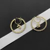 Perle Hoop Boucles D'oreilles Designer Bijoux Femmes Or Stud Amour Boucles D'oreilles C Lettre Hoops 2022