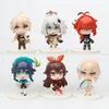 6pcsset Genshin Impact Anime Figure KleePaimonBarbatosAetherDiluc RagnvindrAmber Action Figure Collection Modèle Poupée Jouets 220520