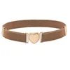 Belts Children Canvas Girls Multicolor Adjustable Elastic Waist With Heart Shape Buckle Uniform Dress DecorationsBelts