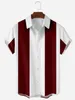 2022ニューハワイアンメンズシャツ3Dプリント半袖ティーサマービーチシンプルなストライプシャツ特大ビンテージトップメンズ衣料品g220511