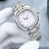 女性は、ダイヤモンドを備えた自動機械式時計35mmケースを視聴しますレディーリストウォッチサファイア904Lステンレス鋼モントレデュルク