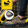 Męskie buty robocze mężczyźni stalowe palce oddychające gumowe butów przeciwmarownicze botki bezpieczeństwa przemysłowe buty męskie buty bezpieczeństwa 220728