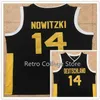 SJZL98＃14 Dirk Nowitzkiチームドイツドイツレトロクラシックバスケットボールジャージーメンズステッチカスタム番号と名前Jerseys