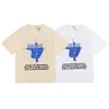 Xiov Men'sTシャツ2023新しいファッションブランドRhude Little Popular Yoga Compass男性と女性のための半袖