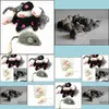 猫のおもちゃのための本物のウサギファーマウス高品質の1PCミックスカラードロップ配信2021ペットホームガーデンwzwyq
