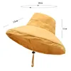 Summer Seaside Beach Hat Peach Skóra aksamitna wiadra Katamka Kobiety na zewnątrz podróżne Hats Hats Casual Cap