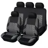 Car Seat Covers 9Pcs Set Accept Embroidery Universal Fit Most Cars With Tire Track Detail Styling Protector