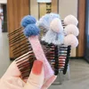 Accessori per capelli 3 pezzi Pettine per ragazze Clip perni per nappe Copricapo per bambini per bambini Emissione di carte carine per bambini