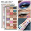 Miss Rose Brand New Glitter Eye Shadow Pallete 24 Colors Shimmer Matte Matte Profiseal Makeup Makeup Palette Festival Stage Cosmet9544668