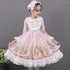 Girl Dresses Girl's Toddler Baby Kids Girls Dress Patchwork Lace Soft Elegant Party Flower Cotton White Tight For KidsGirl's