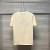 22SS NEW ITALY CLASCING SUMMER TREND TEE HIGH END LIMITED LIMITED LIMITED STREET POUPOAL COLOR COLOR LETTER SHORT SLEEVE CASUAL BREASEABLE MEN女性カップルTシャツTJAMTX161