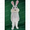 Cadılar Bayramı Beyaz Tavşan Maskot Kostüm Yüksek Kaliteli Karikatür Karakter Kıyafet Takım Unisex Yetişkinler Noel Doğum Günü Partisi Açık Mekan Kıyafet