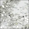 Nagel art decoraties salon gezondheid schoonheid 1440 stcs/lot glitter rhinestones wit kristalhelder flatback diy tips sticker kralen sieraden