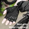 ROCKBROS Bicycle Gloves MTB Road Anti shock Mountain Bike Fingerless Men Women Breathable Cycling Sports Non slip Glove 220624