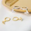 Hoop & Huggie Fashion Cubic Zircon Cute Butterfly Earrings Creativity Simple Dangle Drop For Women Jewelry 2022Hoop Kirs22