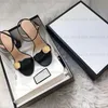 Sandales de créateurs de luxe à talons de haute qualité Cuir grossier Classique Talon haut Baskets en daim pour femmes Chaussures à glissière Boucles en métal Talons Ceinture Sexy Lady pantoufle