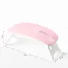 Home Nail Lamp 6w Mini Fingernail Dryer White Pink Uv LED Lamp Portable Usb Interface Very Convenient For HomeUse SN4491