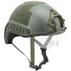 MH Fast Taktischer Helm mit Schutzbrille Outdoor-Ausrüstung Airsoft Paintabll Schießhelm Kopfschutzausrüstung ABS Einfache VersionNO01-006