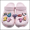 Acess￳rios para pe￧as de sapatos Sapatos Rainbow Bear Charm para Croc Charms Clog Pins Bot￵es Buttons Decora￧￣o de fivela Drop Deliver