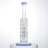 Fab ei inline perc waterpijpen rechte buis glazen bongs groen roze 4 kleuren ijs snijpolie dab rigs 14 mm bedwelmende waterleidingen met kom schip over zee