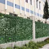 Fleurs décoratives couronnes artificielles fausses ivy leaf intimité clôture écran haie guirlande plantes décor jardin extérieur arc jungle mur