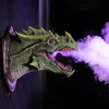 Dragon Legends Prop 3d Mounted Dinosaur e Light Wall Art Scultura Forma Statua Home Decor Room Decorazione di Halloween 220704