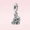 Nouveau 925 Sterling Argent Tinker Bell Princess Dangle Charme Château magique Pendentif Fit Fit Pandora Bracelet Femmes Bijoux Cadeau