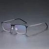 Güneş Gözlüğü Moda Kadınlar ve Erkekler Optik Gözlük UNISEX RETRO TITANIUM ÇERÇEVLİK GÖRÜNÜMLER MYOPIA GÖZLEMLERİ FAZLAY