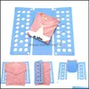 Roupa de vestuário Armazenamento Qualidade ADT ADT Kids Magic Roupas Pasta Camisetas Jumpers Organizer Dobre Tempo Tempo Dobrável Dobrável Drop Drop