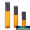 1 ML 2 ML 3 ML 5 ML 10 ML Ambra Roll On Roller Bottiglia Per Oli Essenziali Bottiglia di Profumo Riutilizzabile Deodorante Contenitori