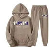 New Brand TRAPSTAR Printed Sportswear Men 15 colori Warm Two Pieces set Pantaloni felpa con cappuccio allentati set Felpa con cappuccio da jogging