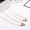 Designer Jewelry women necklace earring silver gold custom chains iced out v letter designs name pendant stainless steel accessories charming couple necklaces