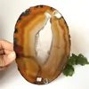 Decorative Objects & Figurines 140-170mm Natural Crystal Red Agate Coffee Pad Plate Mineral Specimen Point Healing Home DecorationDecorative