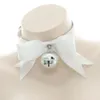 Hoge Kwaliteit Mooie Sailor Moon Bow Bell Lederen Halsband Lead Chain Bondage Hoofdsteunen Volwassen Spel BDSM Halsbanden sexy Speelgoed