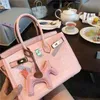 Official Platinum Designer Bag Handbag Website Authentic Love Horse Female 2024 Fashion Crocodile Pattern Tone Shoulder Messenger
