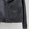 Lautaro Printemps Lumière Noir PU En Cuir Biker Veste Femmes À Manches Longues Automne Vêtements pour femmes Court Moto Veste 5xl L220801