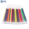 12 ColorsSet Ballpint Gel Pen Highlight Refill Rod Color Ink Full Shinning Refill Painting Pen School Student Drawing Color Pen 220714