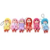 8 cm Mini Cute Fashion Bambini Bambole di peluche Portachiavi Giocattoli di peluche morbidi Portachiavi Peluche Portachiavi Bambino per ragazze Regalo di Natale per le donne 1010