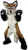 Plush Brown Fox Dog Mascot Costumes Halloween Fancy Party Dress Cartoon Character Carnival Xmas