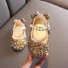 Spring Girls Shoes Glitter Wedding Performin