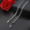 Kedjor Fashion Simple Titanium Steel Necklace Foxtail Chain Rostfria smycken Multilayer Godl22