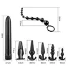 Nxy Sex Anal Toys 7 Pcs Vibrator Plug Set Vibration Sensuality Vibrating Butt Beads Kit Ual Prostate Massager Toys for Women Couples 1220